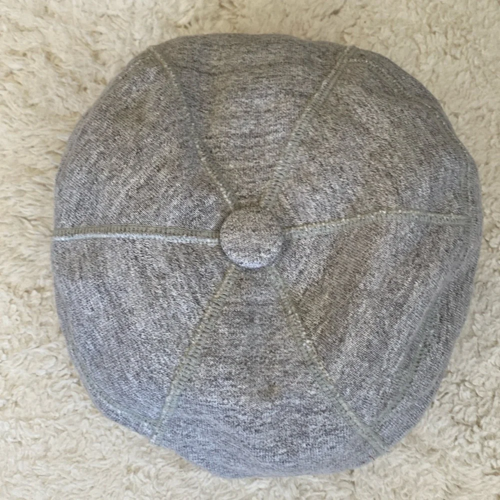❤️ Kangol Gray Jersey Beret Hat Size Small